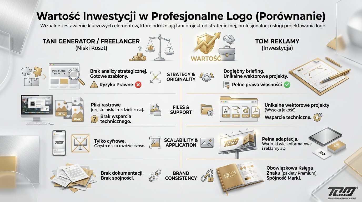 Wartość Inwestycji w Profesjonalne Logo (Porównanie)