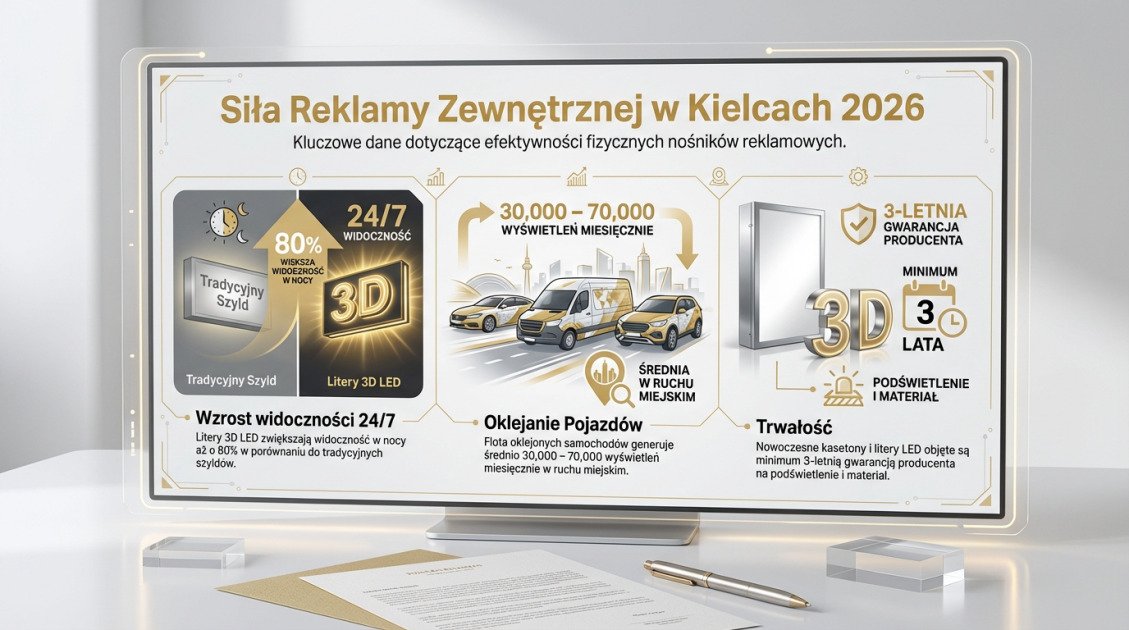 Siła Reklamy Zewnętrznej w Kielcach 2026