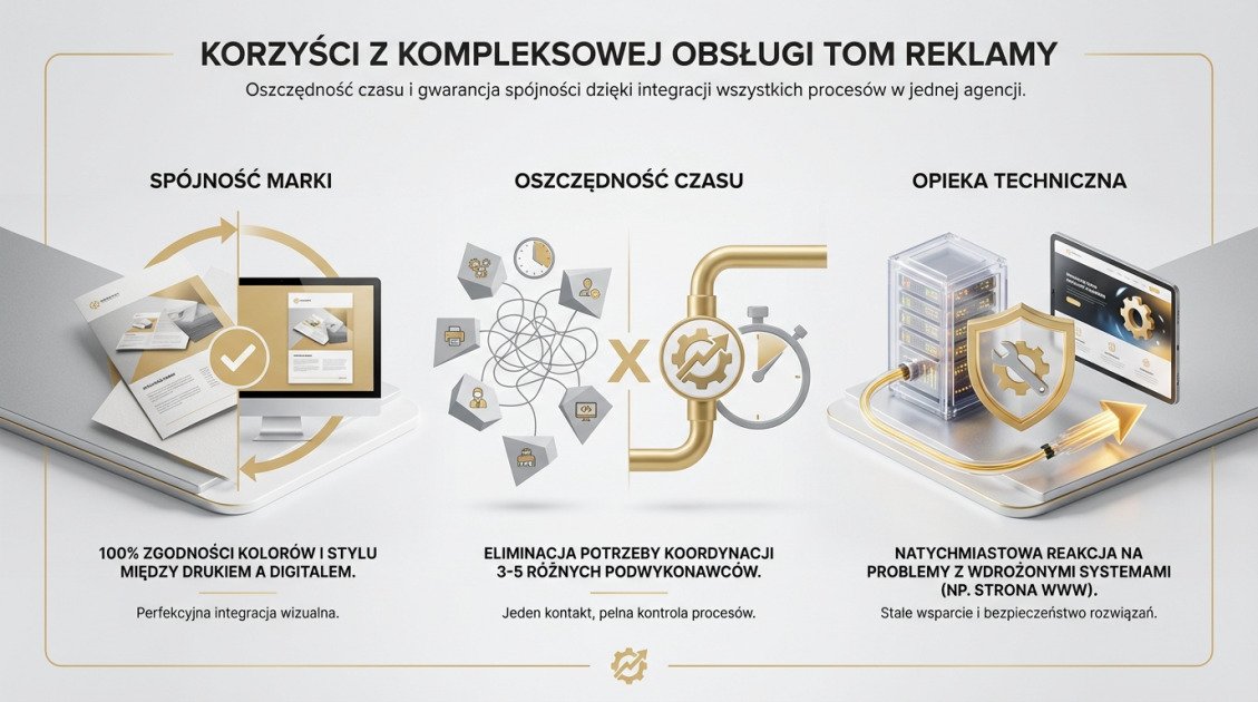 Korzyści z kompleksowej obsługi TOM REKLAMY
