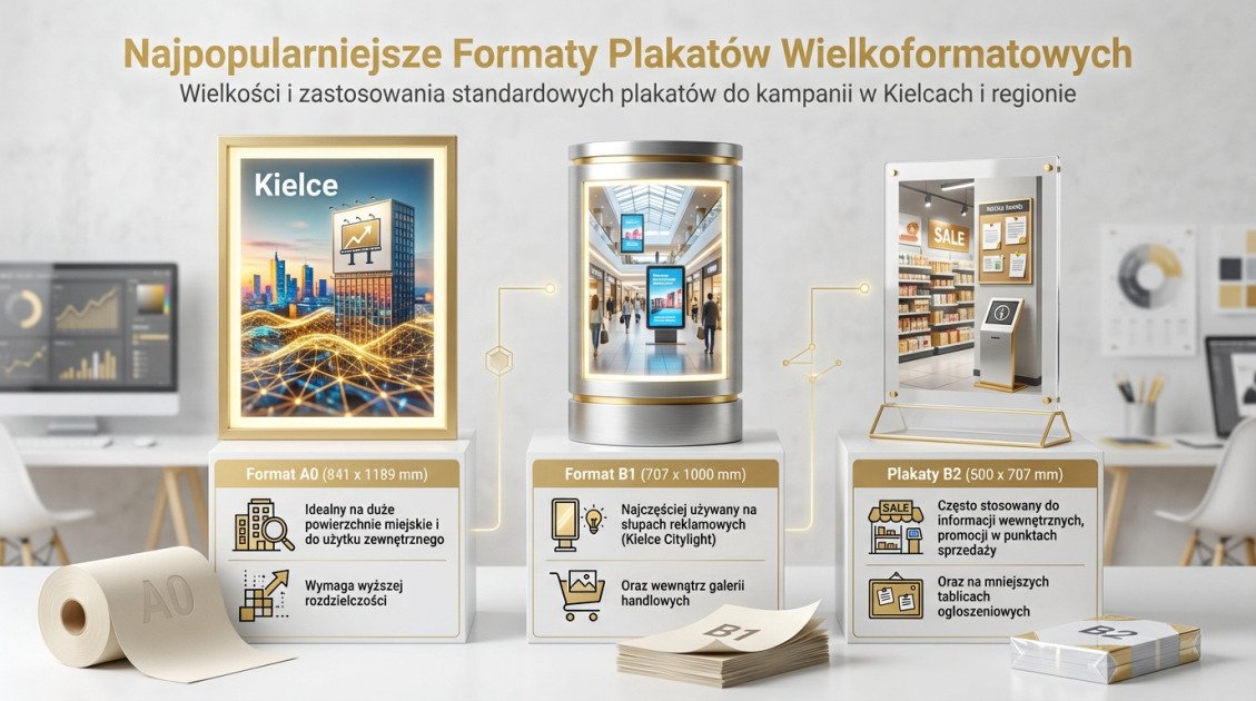 Drukowanie Wielkoformatowe Plakaty Kielce 2026: Kompleksowa Oferta 1 Najpopularniejsze Formaty Plakatów Wielkoformatowych