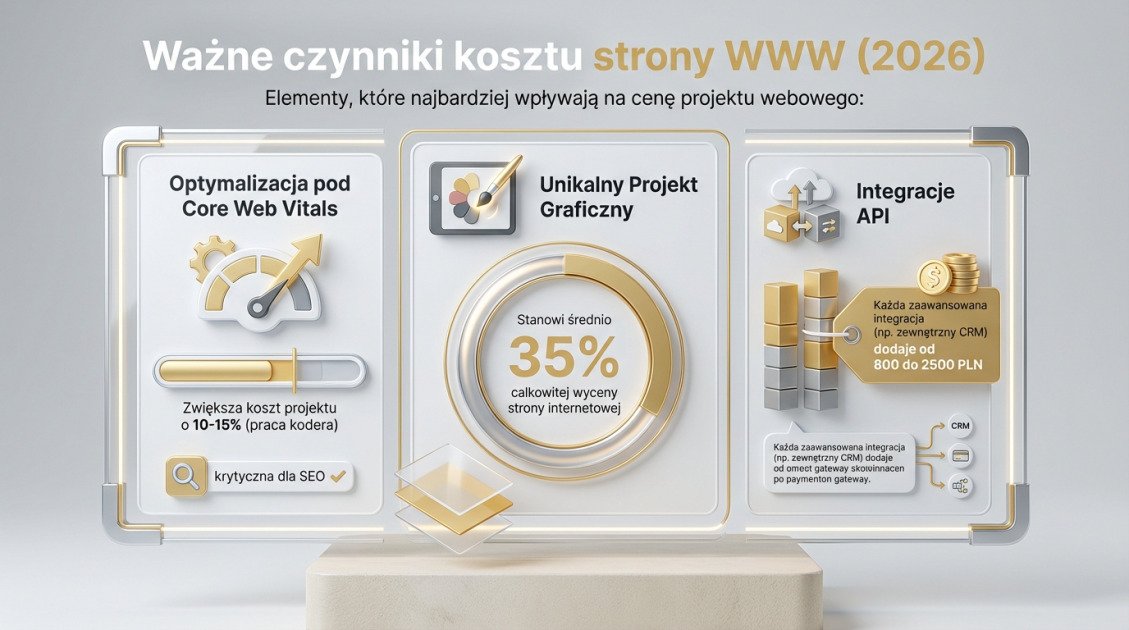Nowoczesne Strony Internetowe 2026: Twój Cyfrowy Wizerunek w TOM REKLAMY 2 Ważne czynniki kosztu strony WWW (2026)