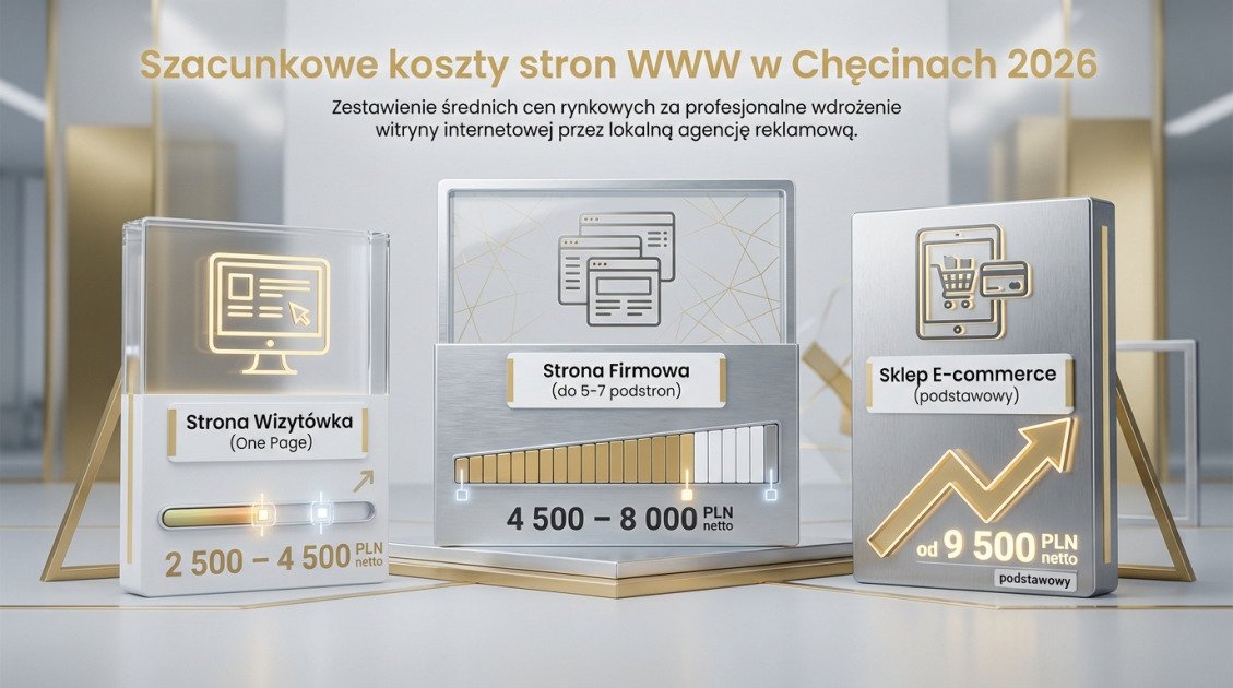Strony internetowe Chęciny cennik 2026 – Ile kosztuje witryna? 2 Szacunkowe koszty stron WWW w Chęcinach 2026