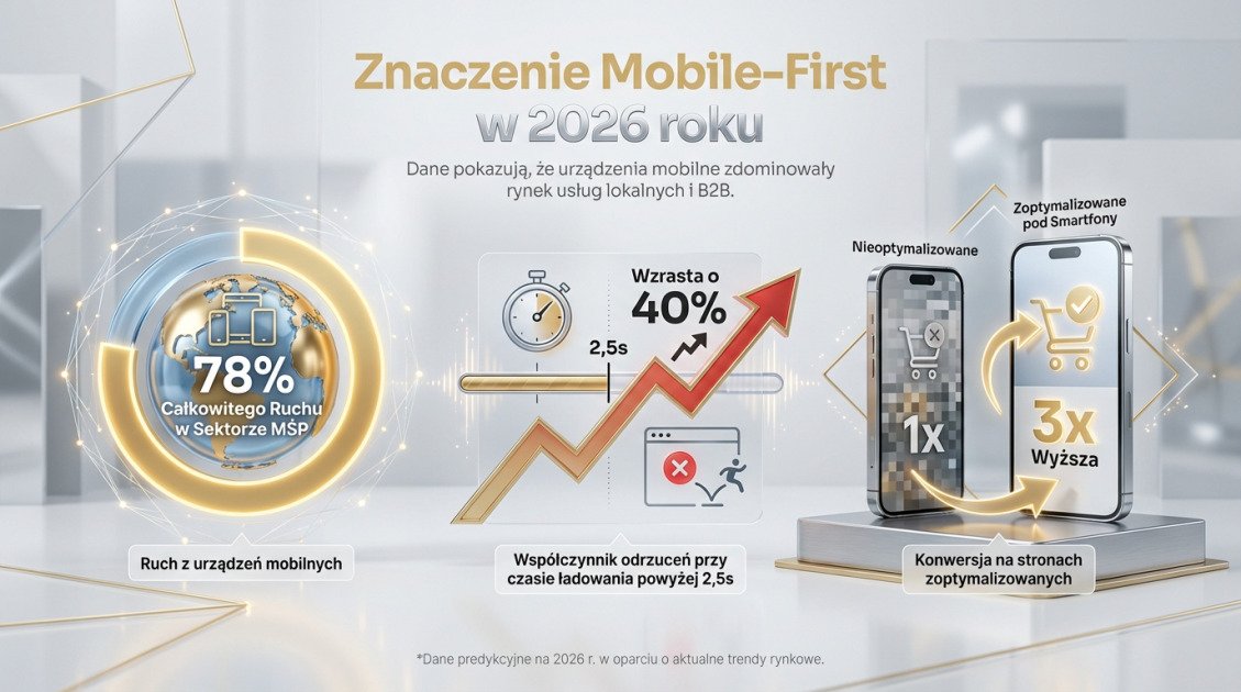 Strona internetowa wizytówka firmy – Klucz do sukcesu w 2026 1 Znaczenie Mobile-First w 2026 roku