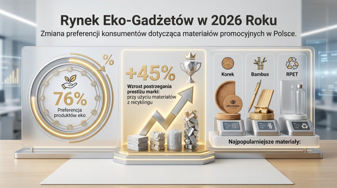 Gadżety reklamowe z logo firmy: Jak budować markę w 2026? 1 Rynek Eko-Gadżetów w 2026 Roku