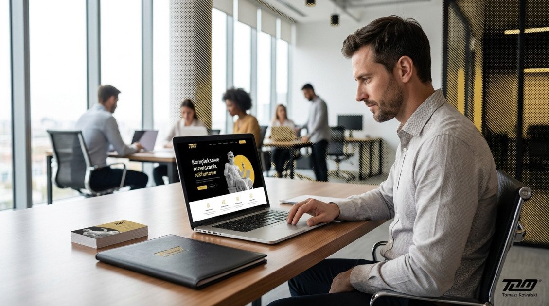 Kompleksowe rozwiązania reklamowe in use