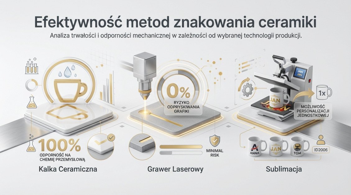 Efektywność metod znakowania ceramiki