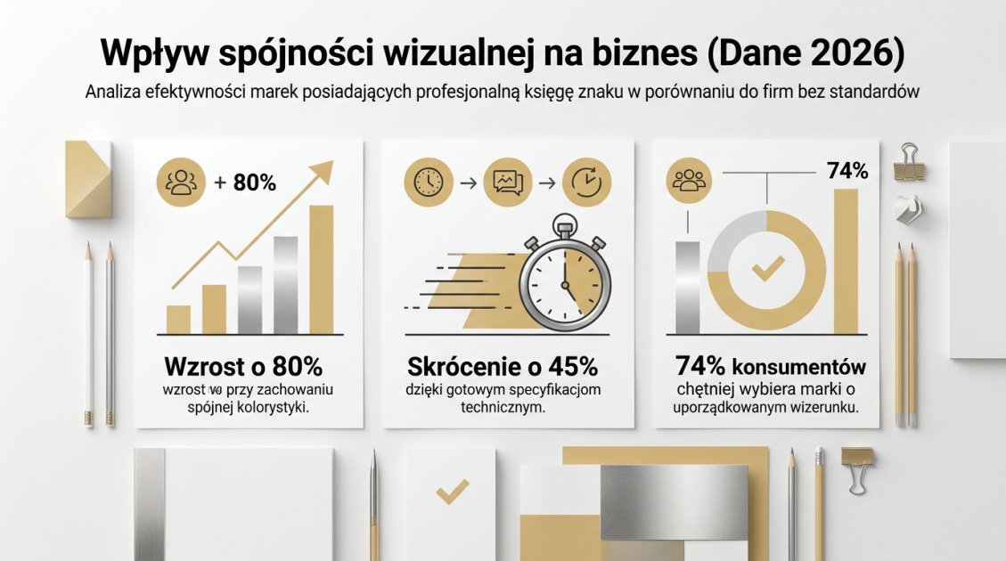 Wpływ spójności wizualnej na biznes (Dane 2026)