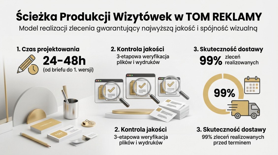 Ścieżka Produkcji Wizytówek w TOM REKLAMY