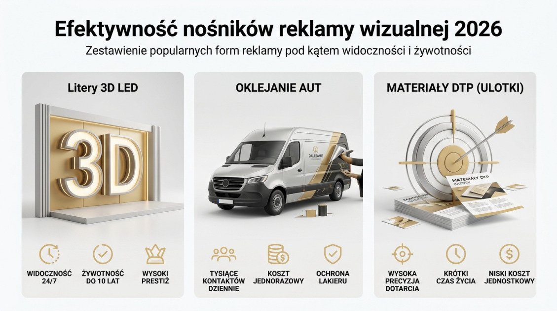 Efektywność nośników reklamy wizualnej 2026