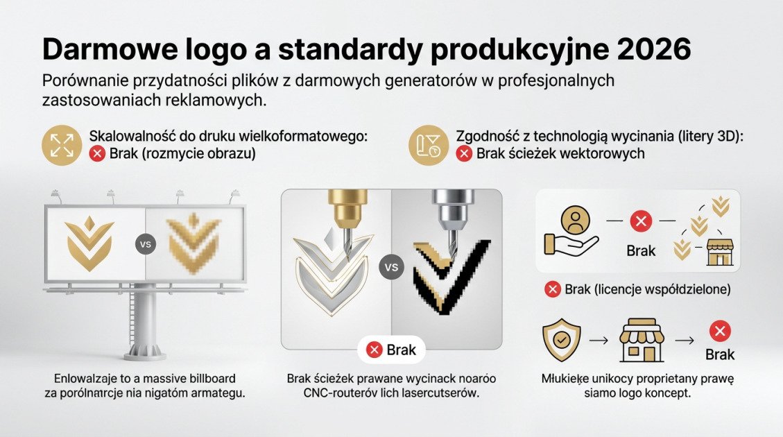 Darmowe logo a standardy produkcyjne 2026