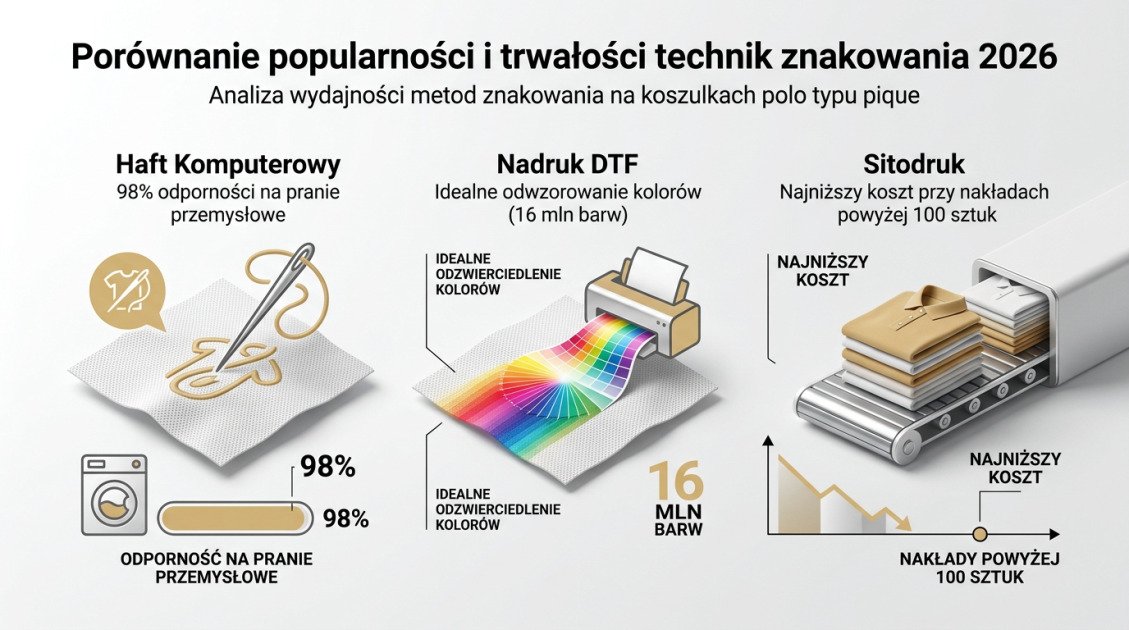 Porównanie popularności i trwałości technik znakowania 2026