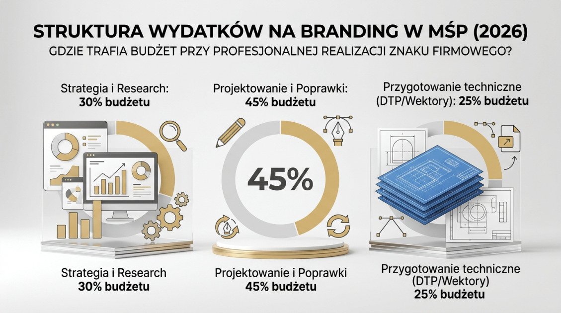 Struktura wydatków na branding w MŚP (2026)