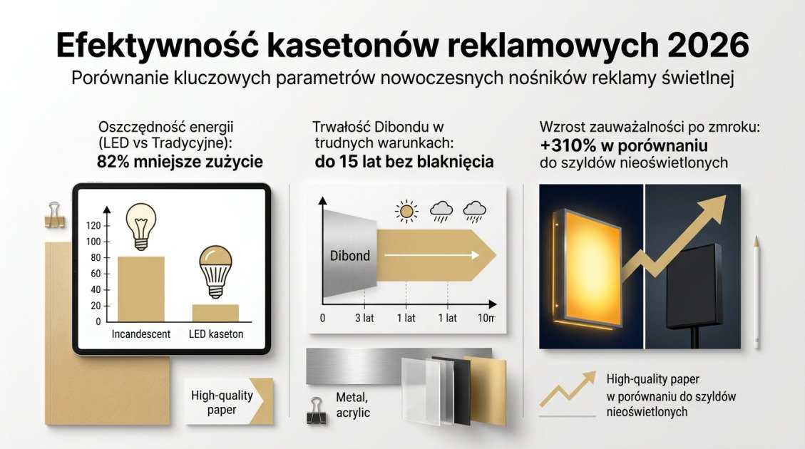 Efektywność kasetonów reklamowych 2026