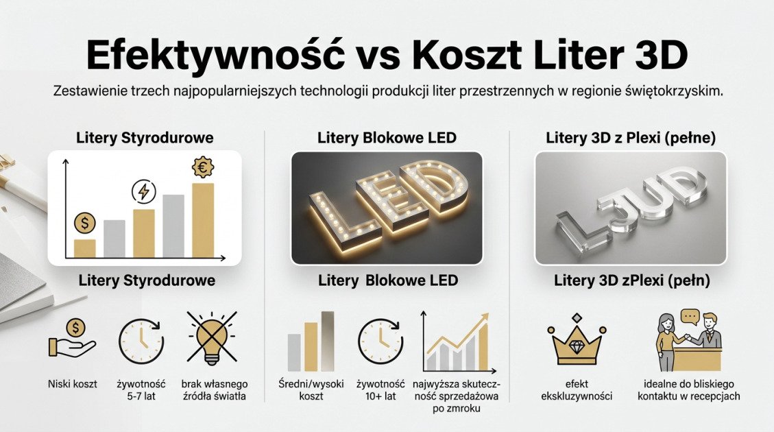 Efektywność vs Koszt Liter 3D
