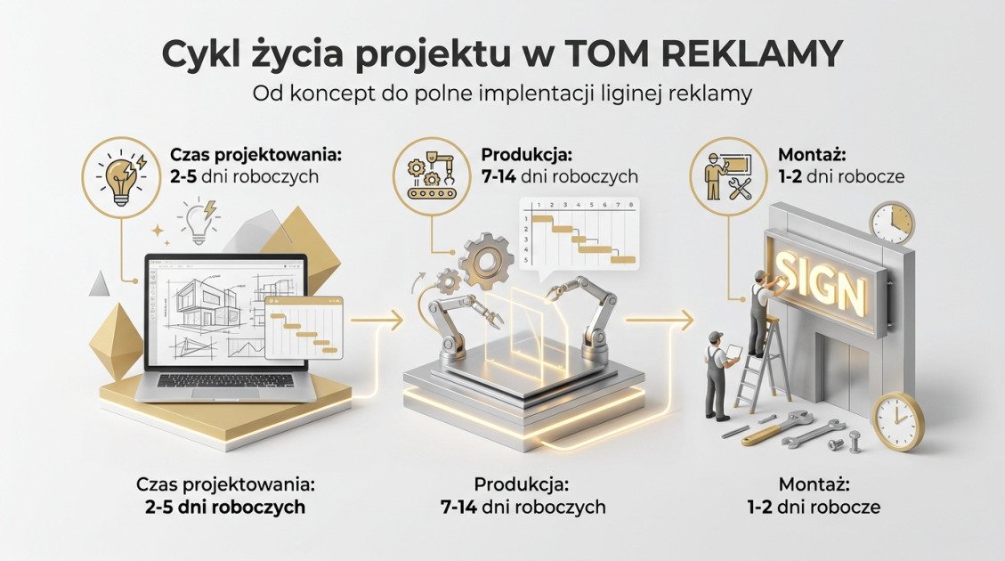Cykl życia projektu w TOM REKLAMY