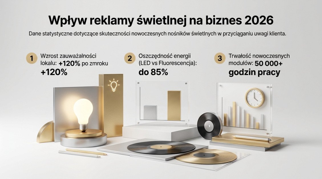 Wpływ reklamy świetlnej na biznes 2026