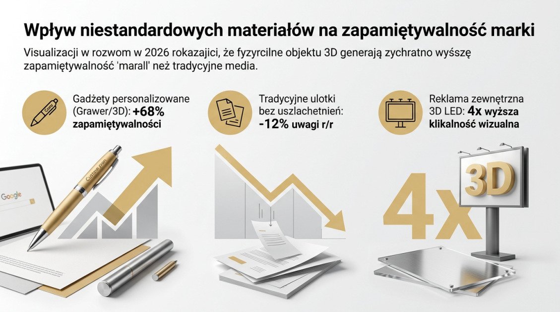 Wpływ niestandardowych materiałów na zapamiętywalność marki