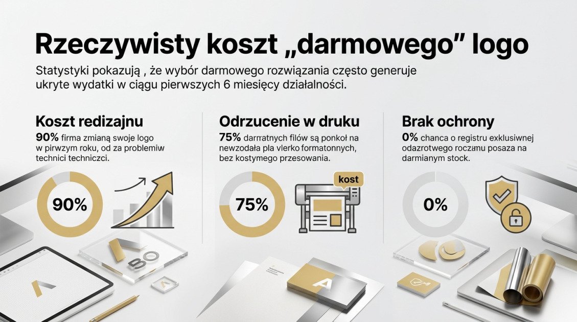 Rzeczywisty koszt „darmowego” logo