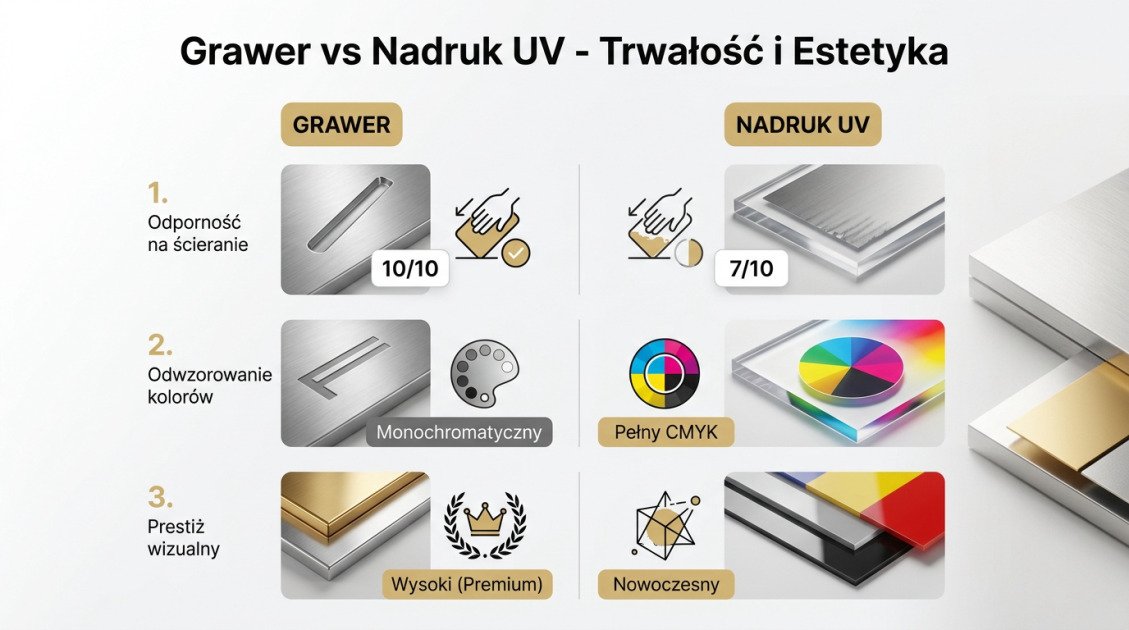 Grawer vs Nadruk UV - Trwałość i Estetyka