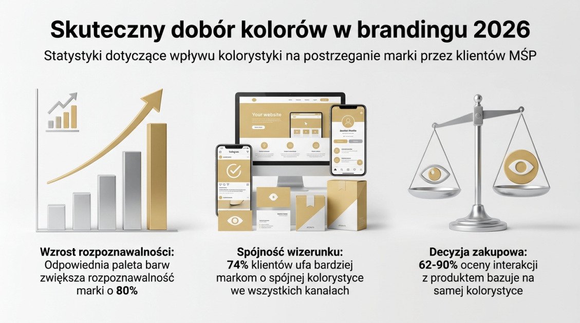 Kolorystyka logo firmy: Jak wybrać barwy marki w 2026 roku? 2 Skuteczny dobór kolorów w brandingu 2026
