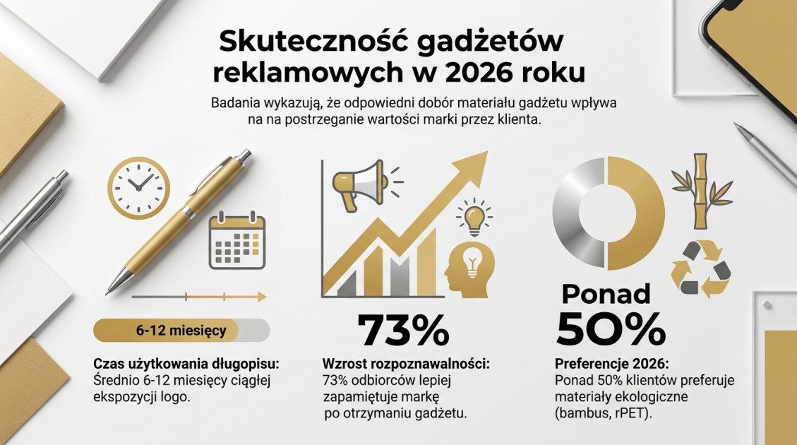 Skuteczność gadżetów reklamowych w 2026 roku