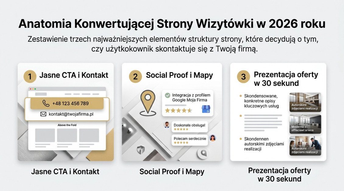 Strony internetowe wizytówki Kielce: Twój klucz do sukcesu w 2026 1 Anatomia Konwertującej Strony Wizytówki w 2026 roku