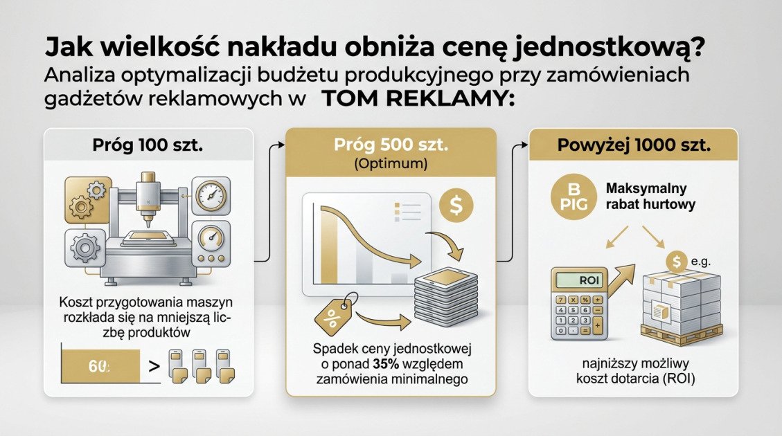 Jak wielkość nakładu obniża cenę jednostkową?