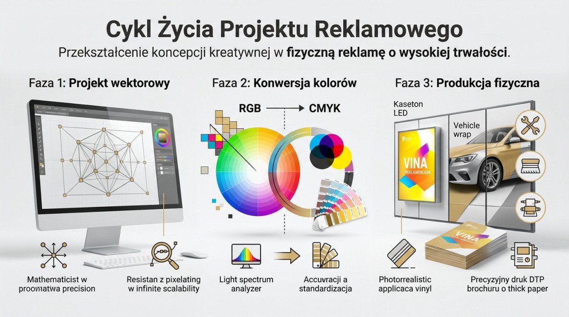 Trendy w projektowaniu logo 2024: Jak wyróżnić markę? 1 Cykl Życia Projektu Reklamowego