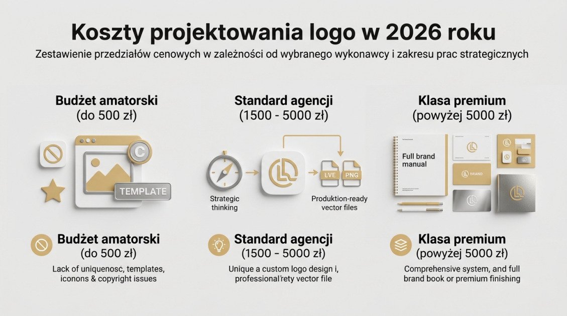 Koszty projektowania logo w 2026 roku