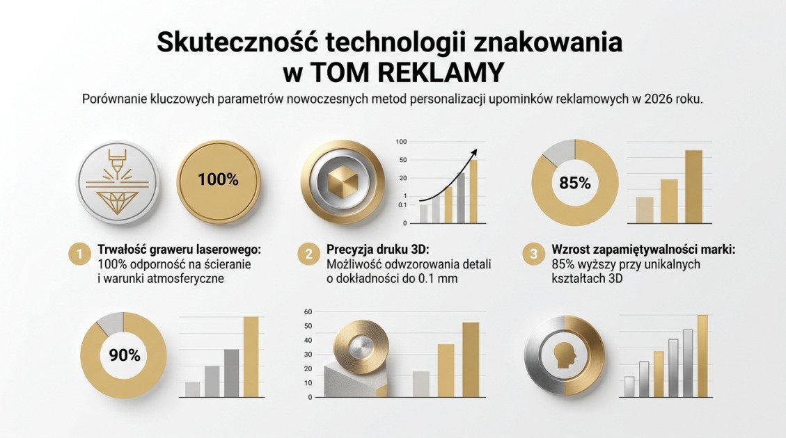Personalizowane upominki reklamowe Kielce dla Twojej firmy 1 Skuteczność technologii znakowania w TOM REKLAMY