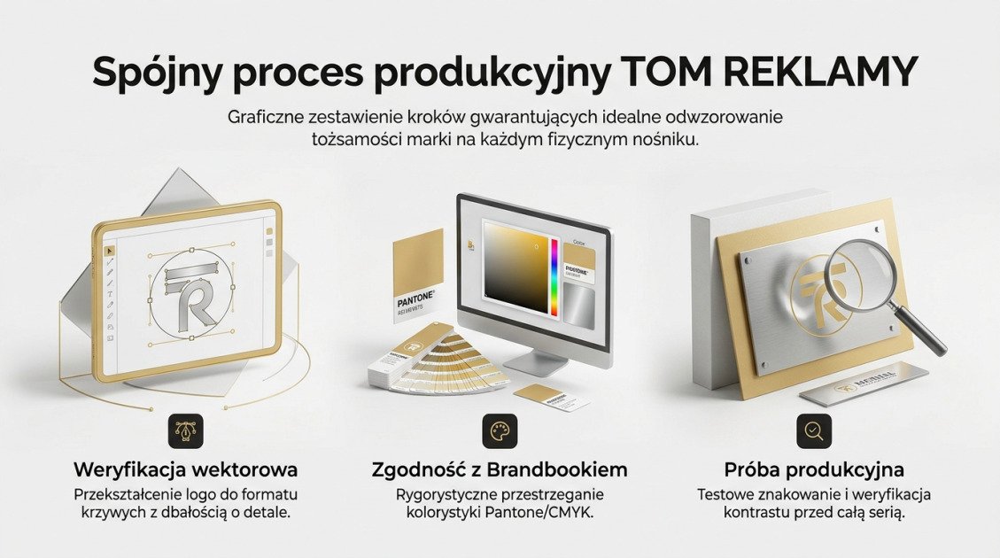 Personalizowane upominki reklamowe Kielce – Buduj markę 1 Spójny proces produkcyjny TOM REKLAMY