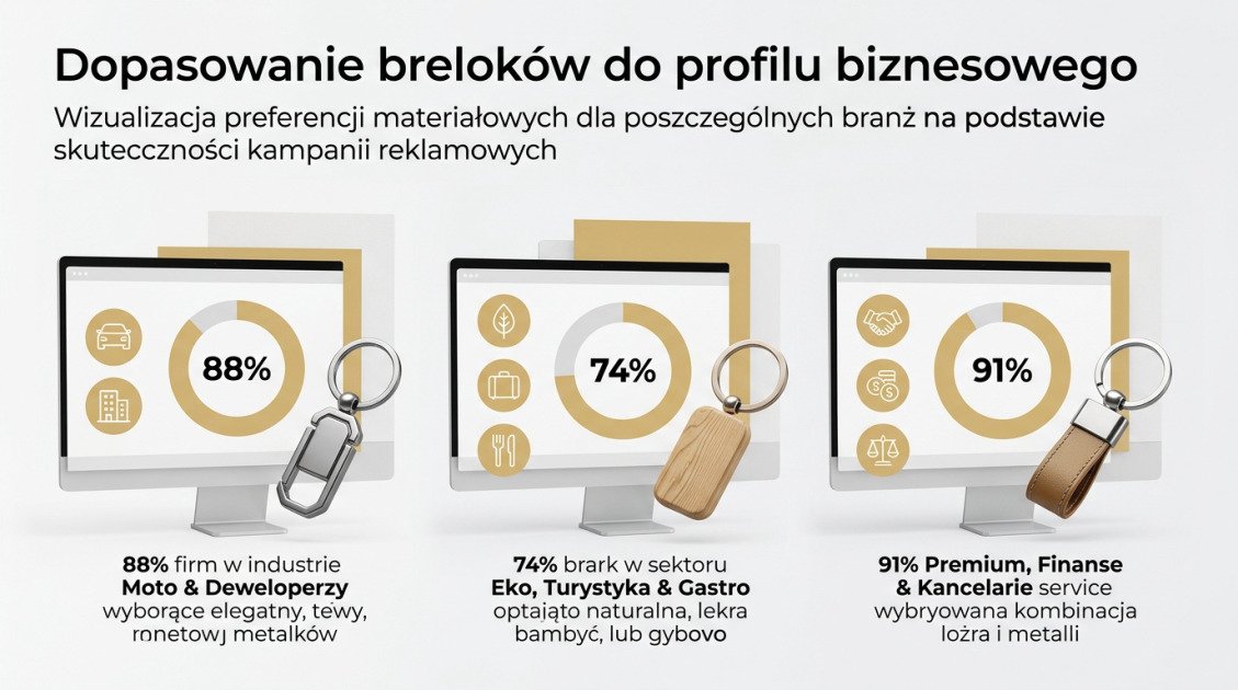 Breloki reklamowe z grawerem Kielce – twórz wizerunek z TOM REKLAMY 1 Dopasowanie breloków do profilu biznesowego